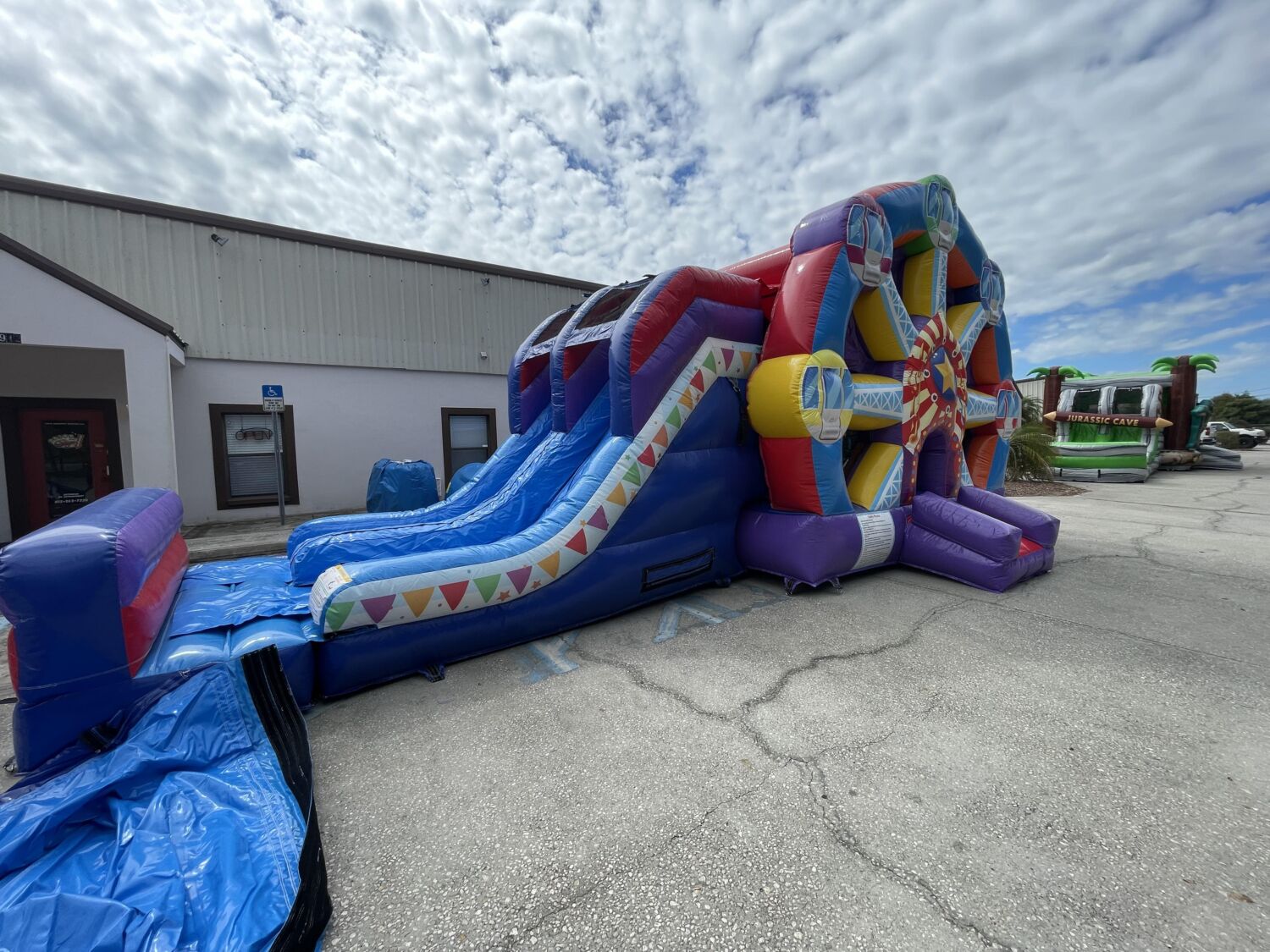 Dino World Slide/Bouncer/Obstacle Course Combo Inflatable